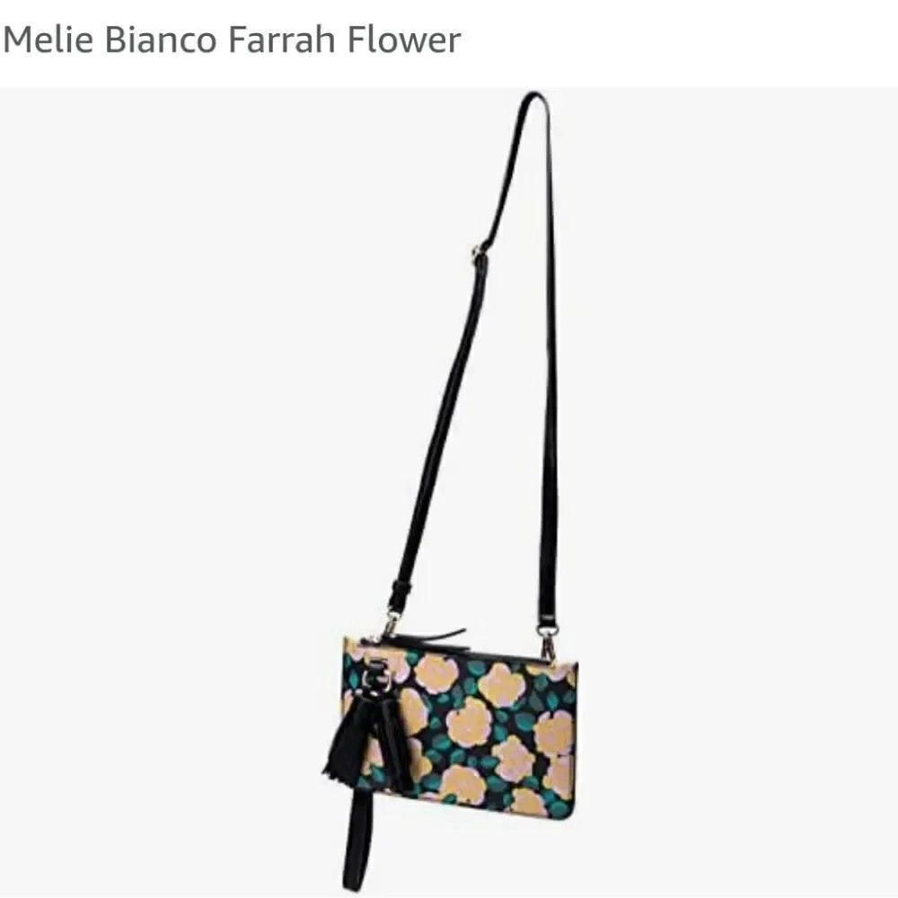 Melie bianco purse floral bag tassel, like new! - Picture 3 of 13